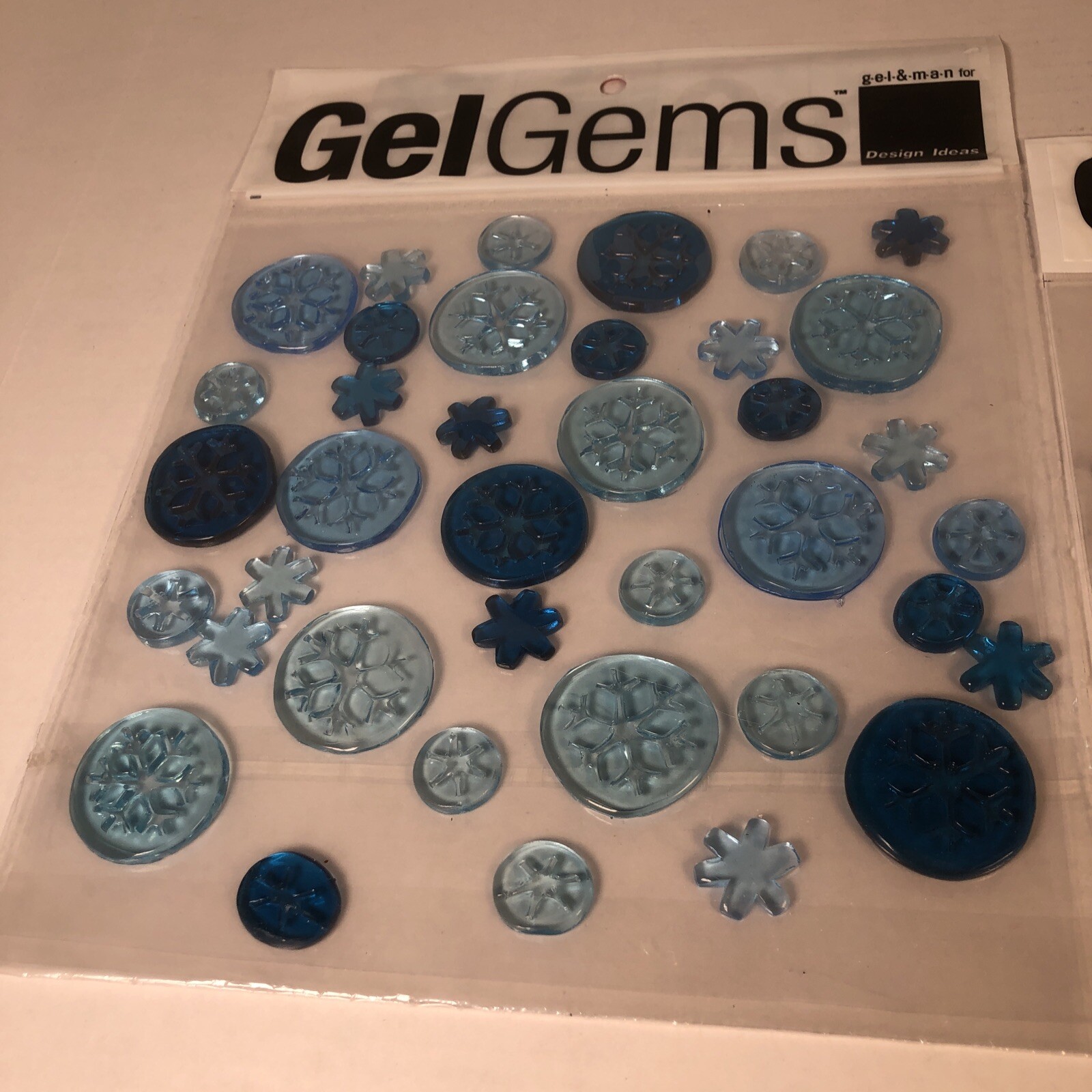 Snowmen Snowflakes Winter Holiday 2 Packages GelGems Window Clings