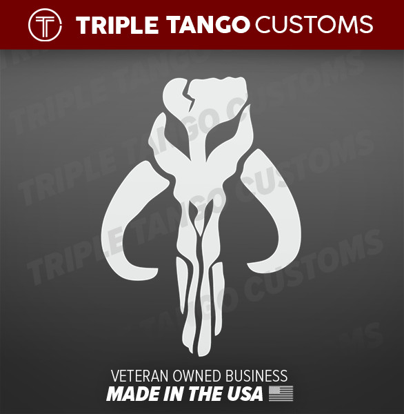 Mandalorian BOBA FETT MYTHOSAUR STICKER VINYL DECAL STAR WARS Mando