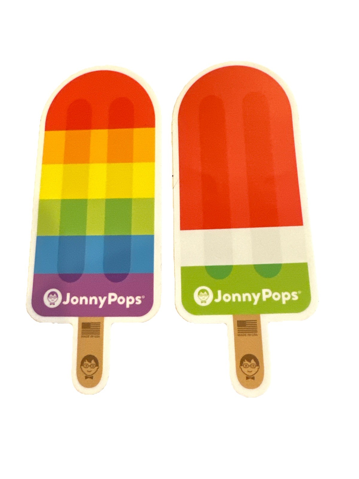 Original Jonny Pops Stickers Decals – Natural Popsicles Summer Outdoors 4 Inch
