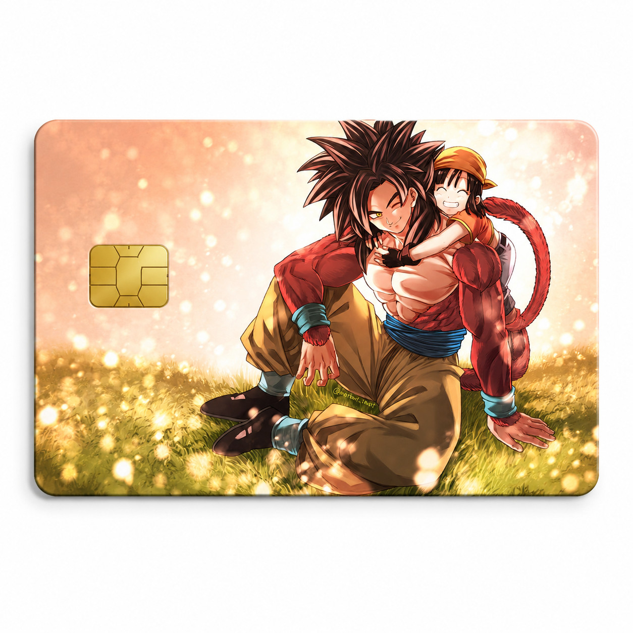 Goku Super Saiyan 4 & Pan A Grand Tour Dragon Ball Z Debit Card Credit Card Skin