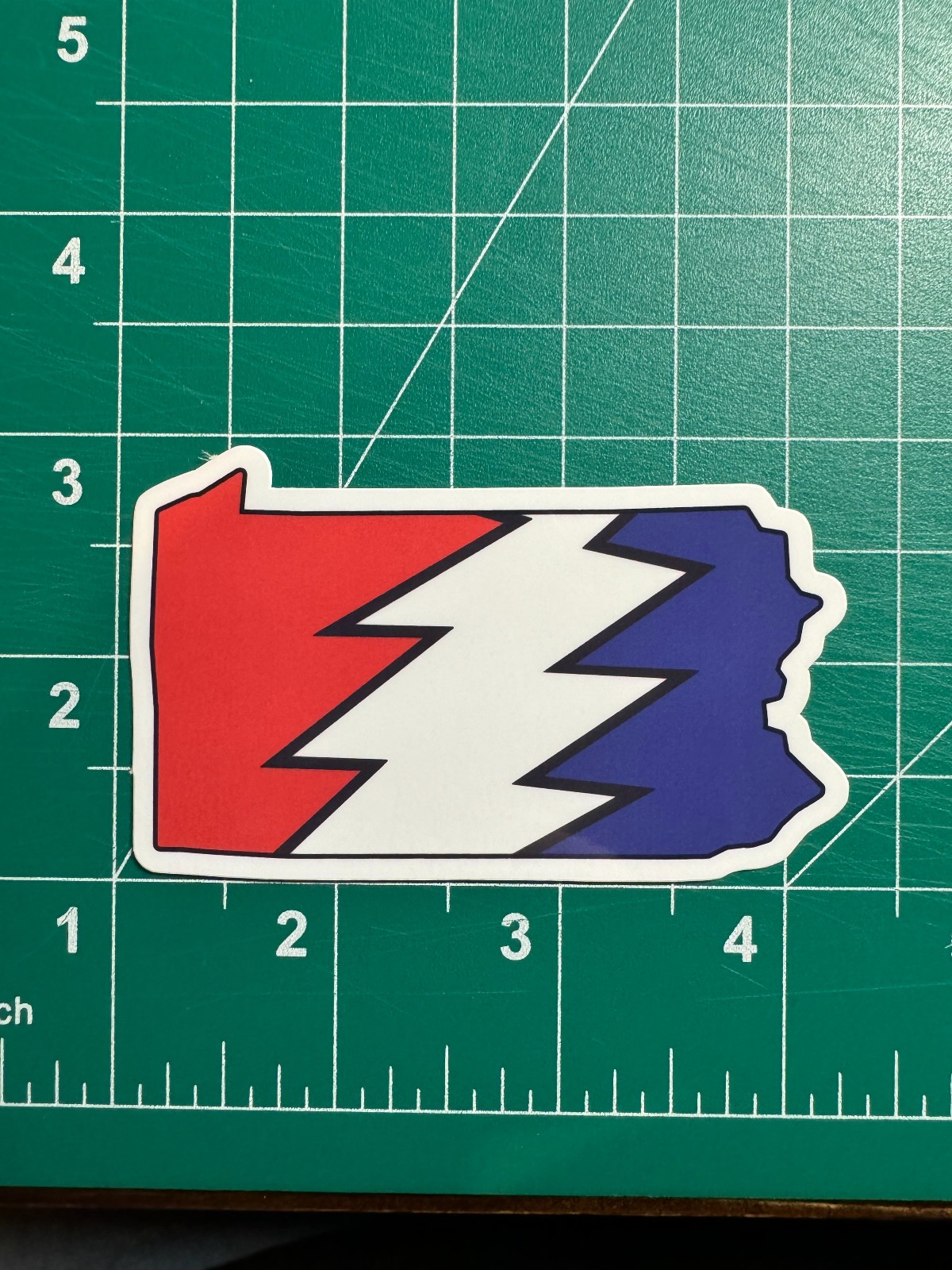 Pennsylvania Stealie – Grateful Dead – Laminated Vinyl Sticker 3″x2.5″