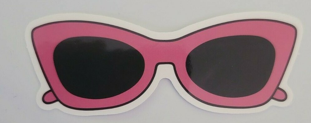 Womans Sunglasses – Sticker – Approx. 2 3/4″ x 3/4″ Glossy Material
