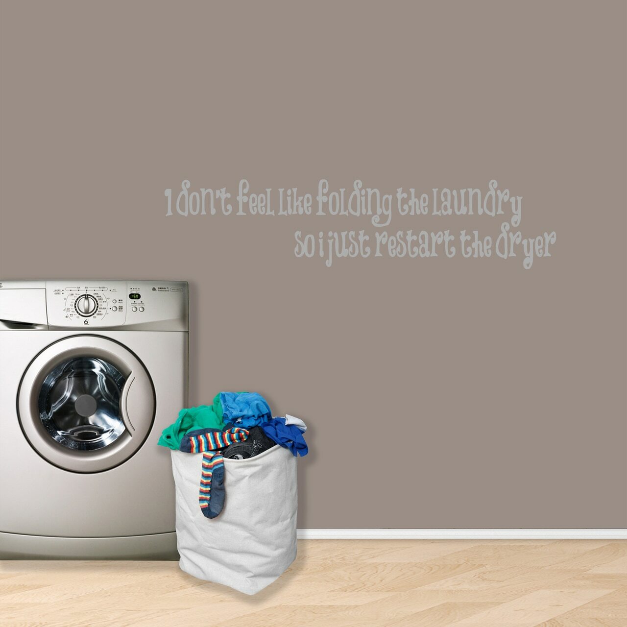I Don’t Feel Like Folding Laundry Wall Decal – Laundry, Mudroom, Washroom, Decor