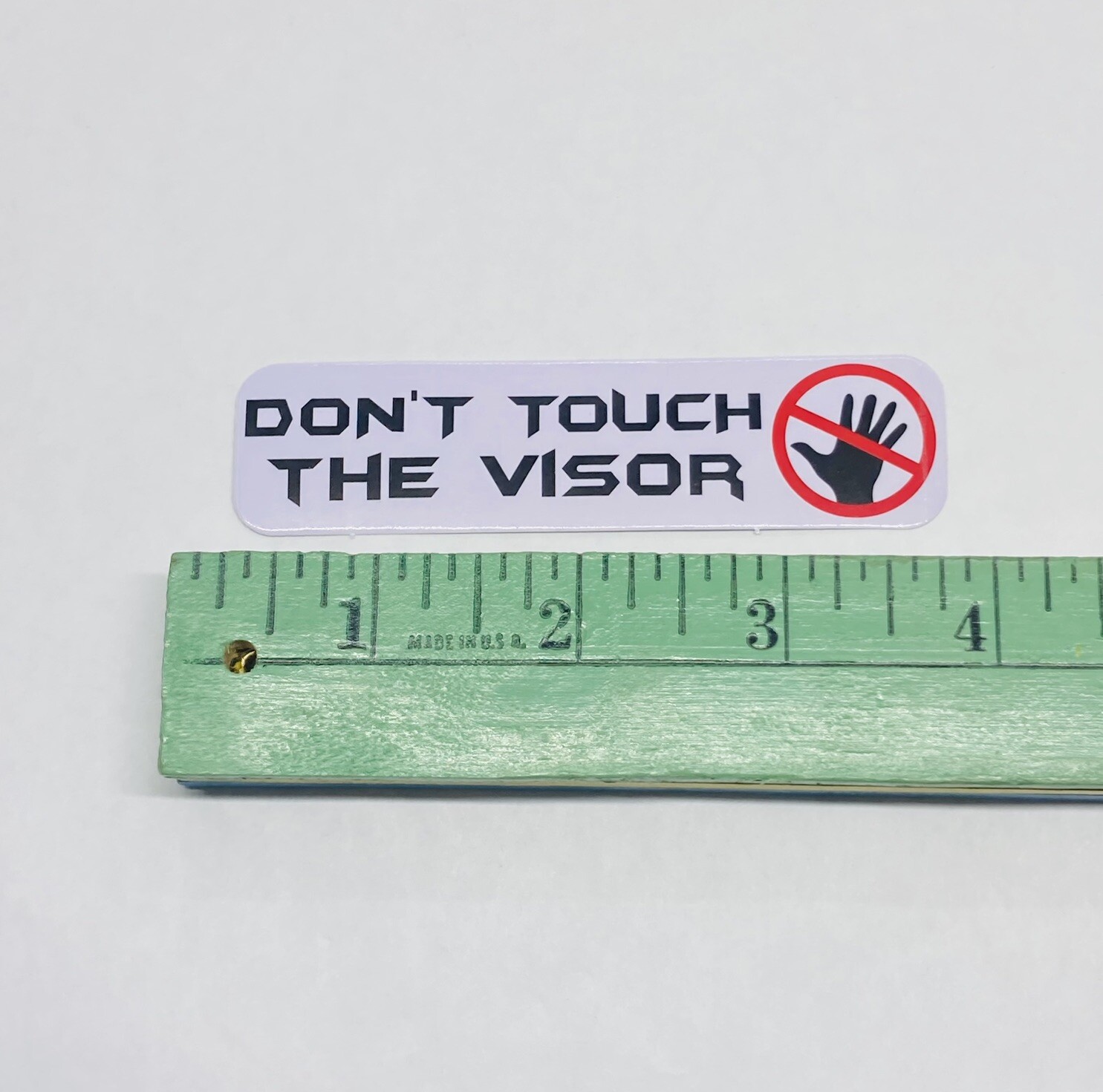 Don’t Touch The Visor Racing Vinyl Decal Sticker Car Window Wall Bumper 3.75” P1