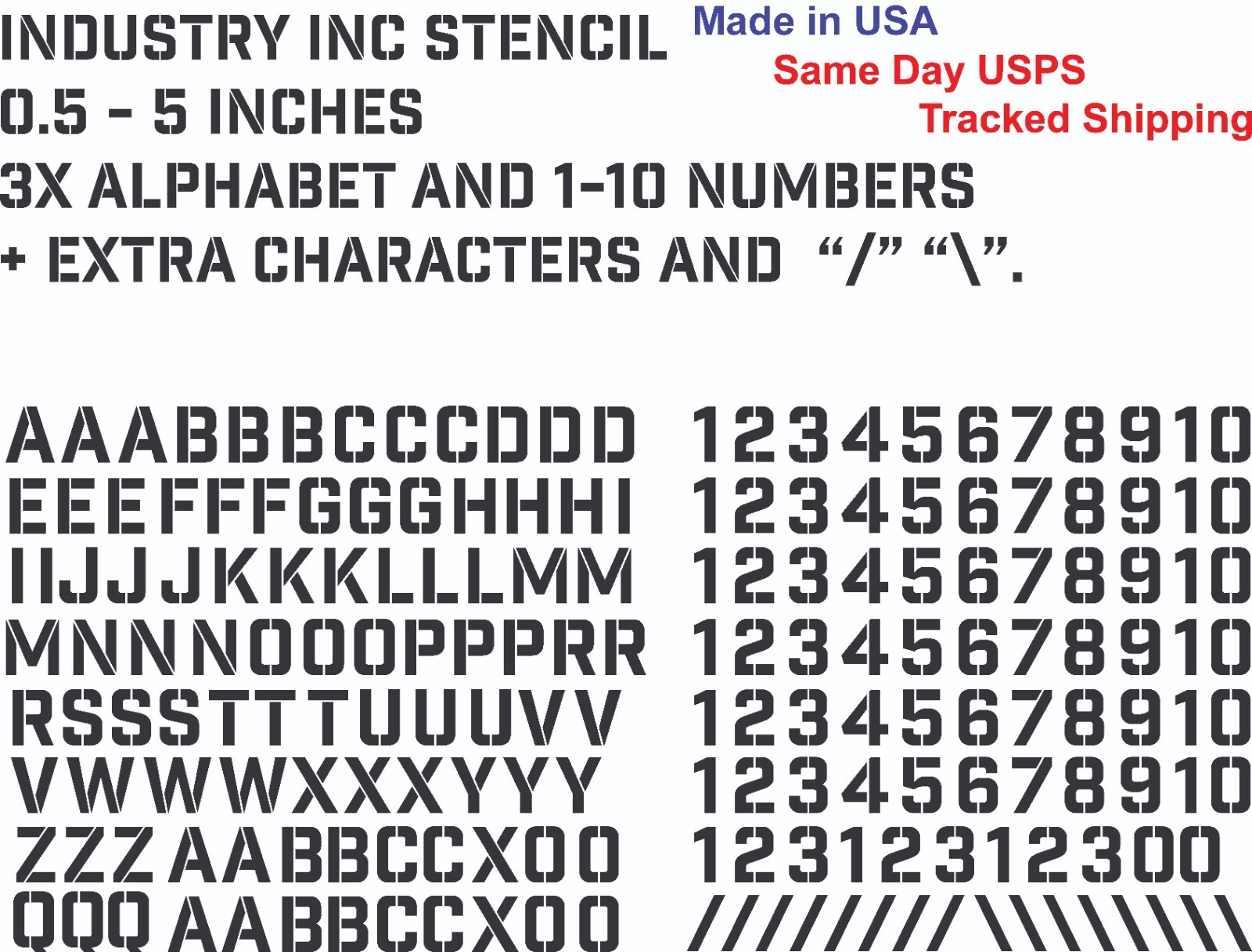 3X Alphabet & 1-10 Vinyl Decal Numbers – Mailbox, Wall, Address, Locker Stickers