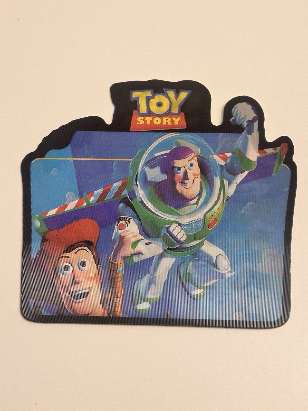 BUZZ LIGHTYEAR 3D LENTICULAR DECAL STICKER 5X4 INCHES