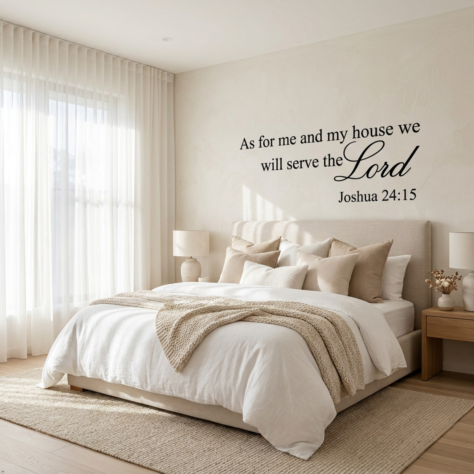 As for Me and My House Joshua 24:15 Vinyl Wall Art Quote decal Bible Verse