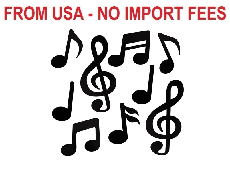 Vuzvuv 48 Pcs Music Notes Cutouts for Party Music Wall Decor,Double-Side Musical