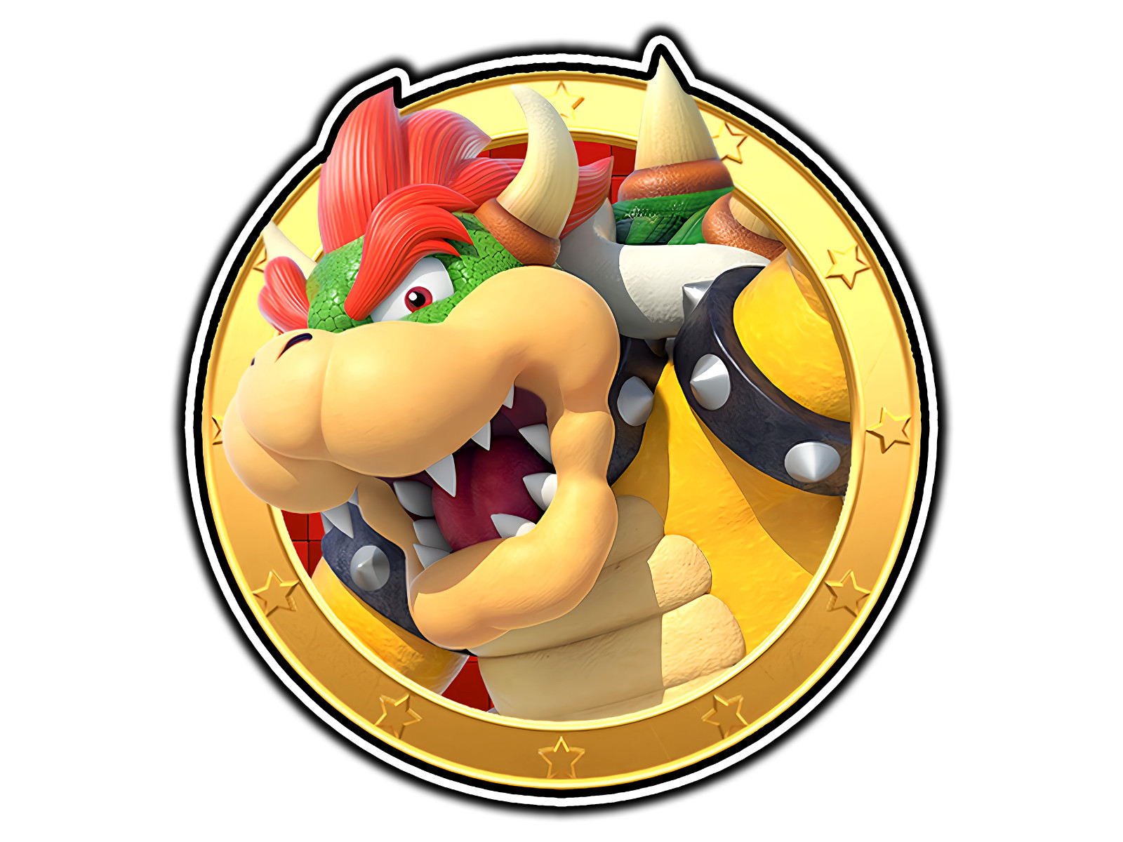 Bowzer Icon Mario Party Waterproof Vinyl Sticker Decal Die-Cut