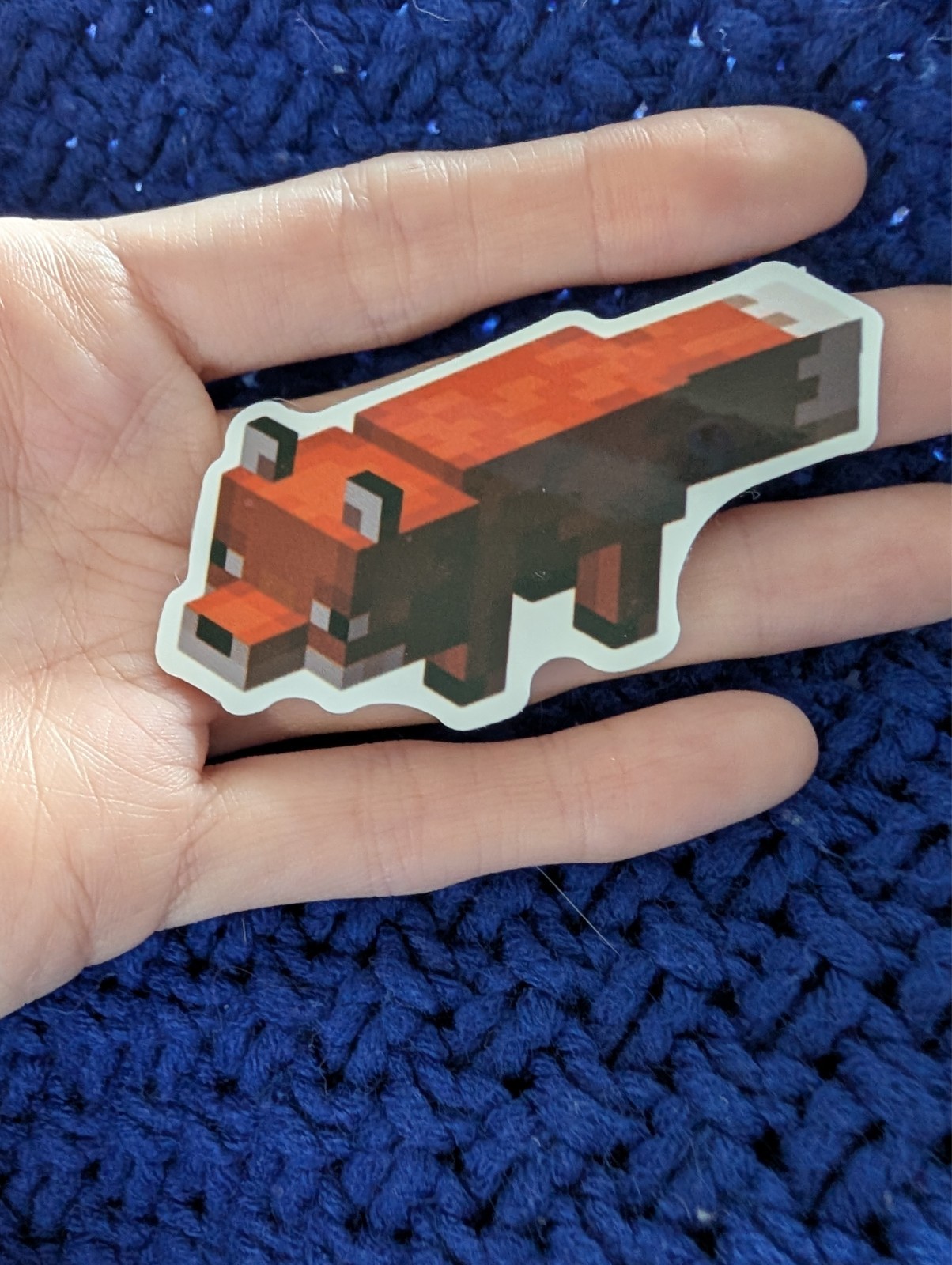 Peculated graphic, Video game, Minecraft, Vinyl, Sticker, fox