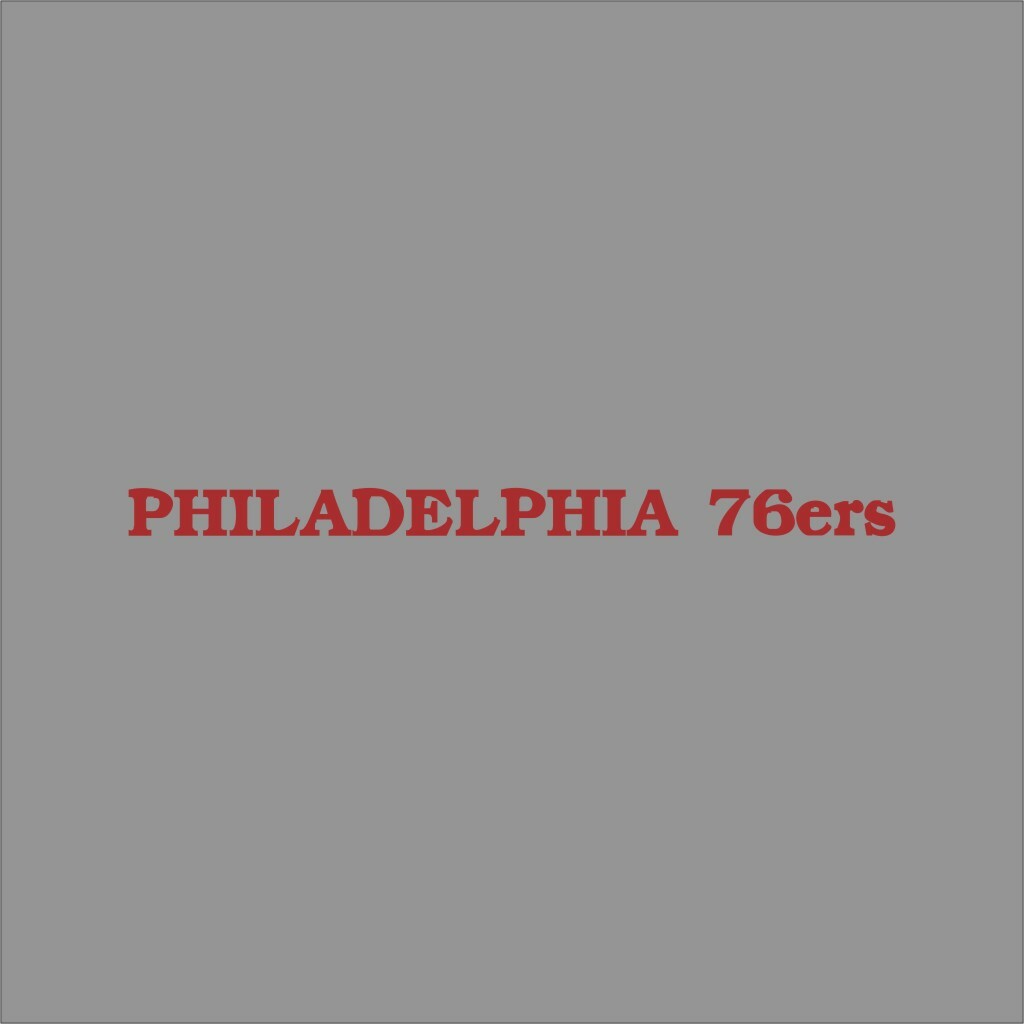Philadelphia 76ers #9 NBA Team Pro Sports Vinyl Sticker Decal Car Window Wall