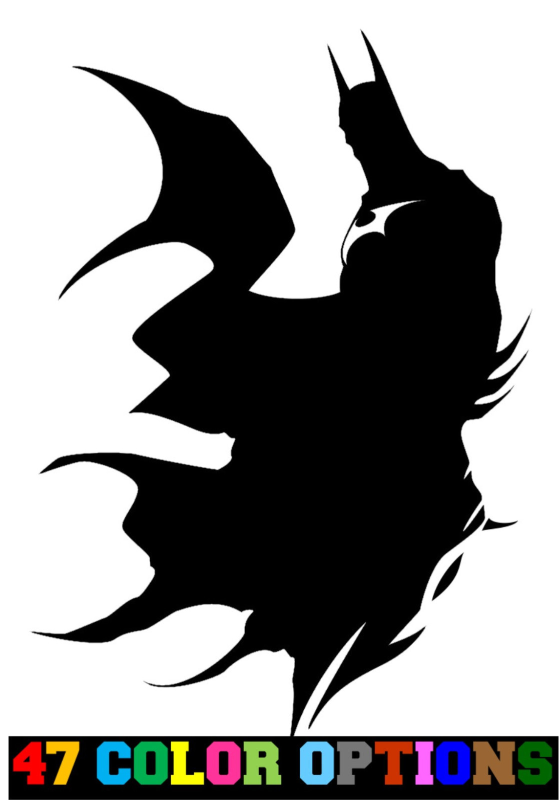 Vinyl Decal Truck Car Sticker Laptop – DC Comics Batman Dark Knight Cape