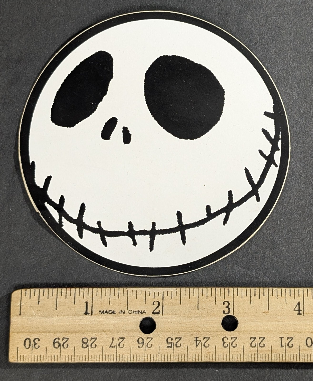 Nightmare Before Christmas 3D Movie Promo Vinyl Sticker 4″ Round Unused 2006