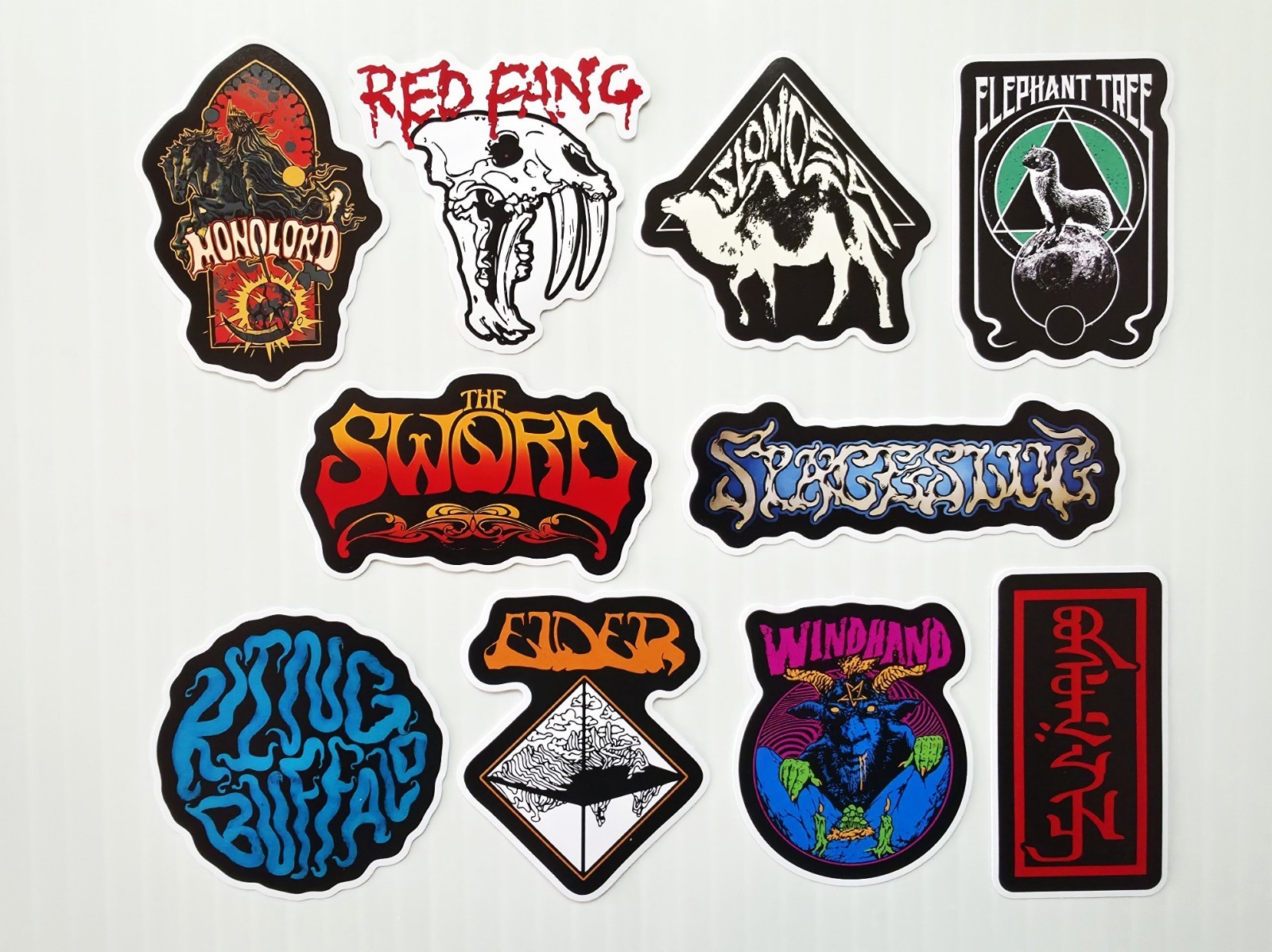 Stoner Doom Sludge Metal Vinyl Sticker Pack (OTY 10) SET 7 windhand elder rezn