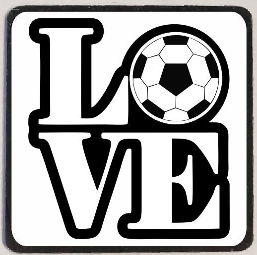 Love Soccer Refrigerator Magnet M101