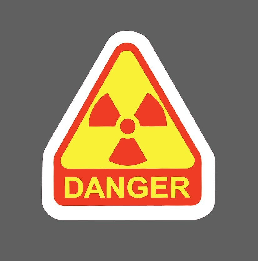 Nuclear Danger Sticker Biohazard Waterproof – Buy Any 4 For $1.75 Each Storewide