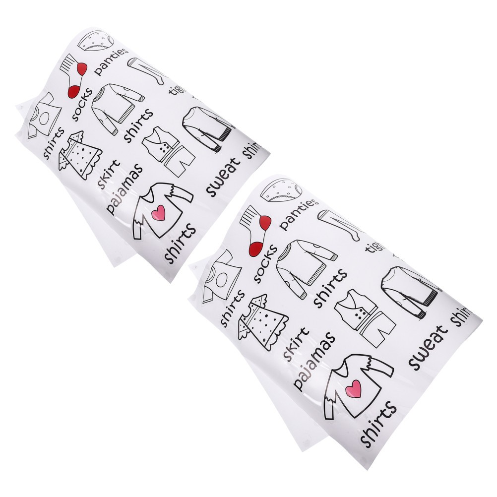 2 Sheets Labels Tag for Wardrobe Clothes Organization Clothing Decal