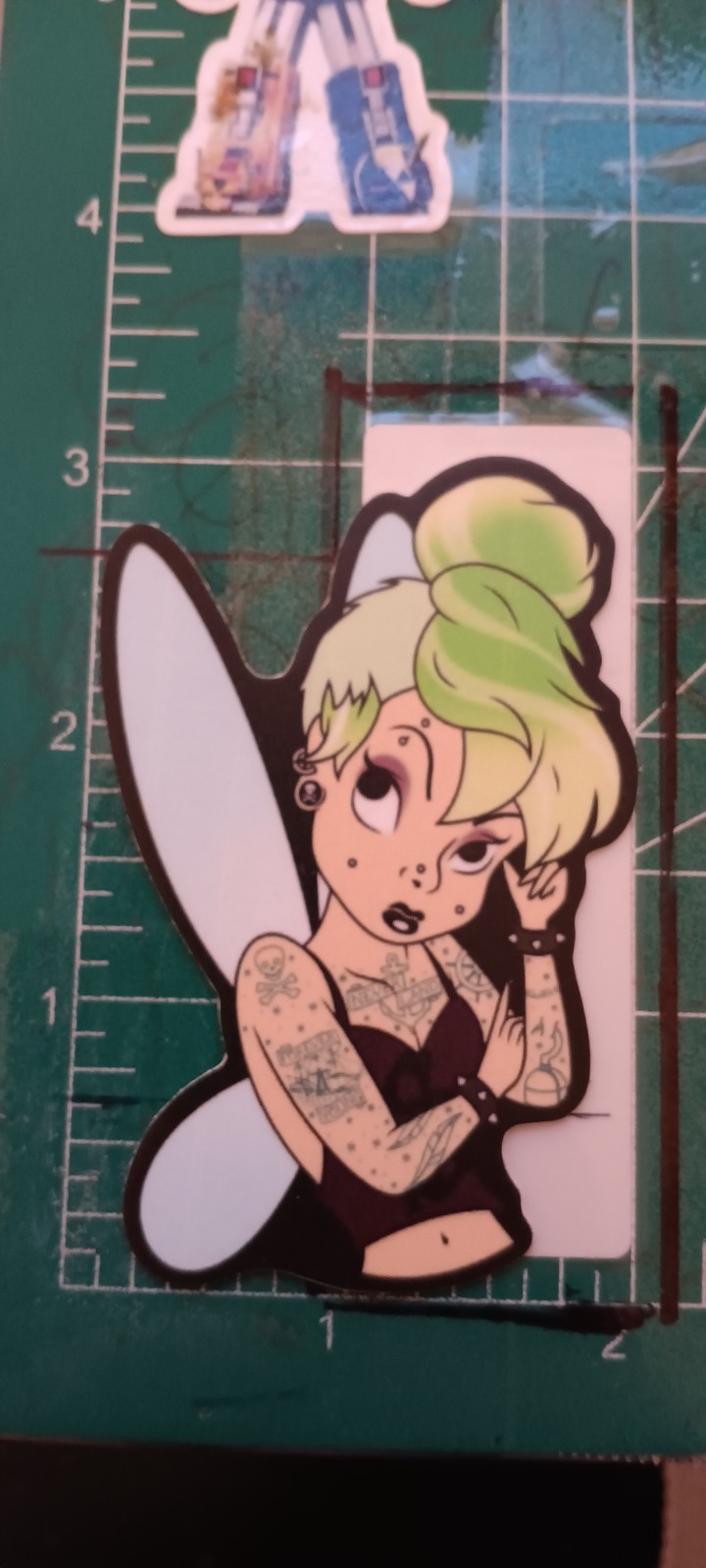 Punk-inspired X DISNEY’S TINKERBELL X VYNIL HIGH-GLOSS DIE-CUT STICKER X 2.5X2″