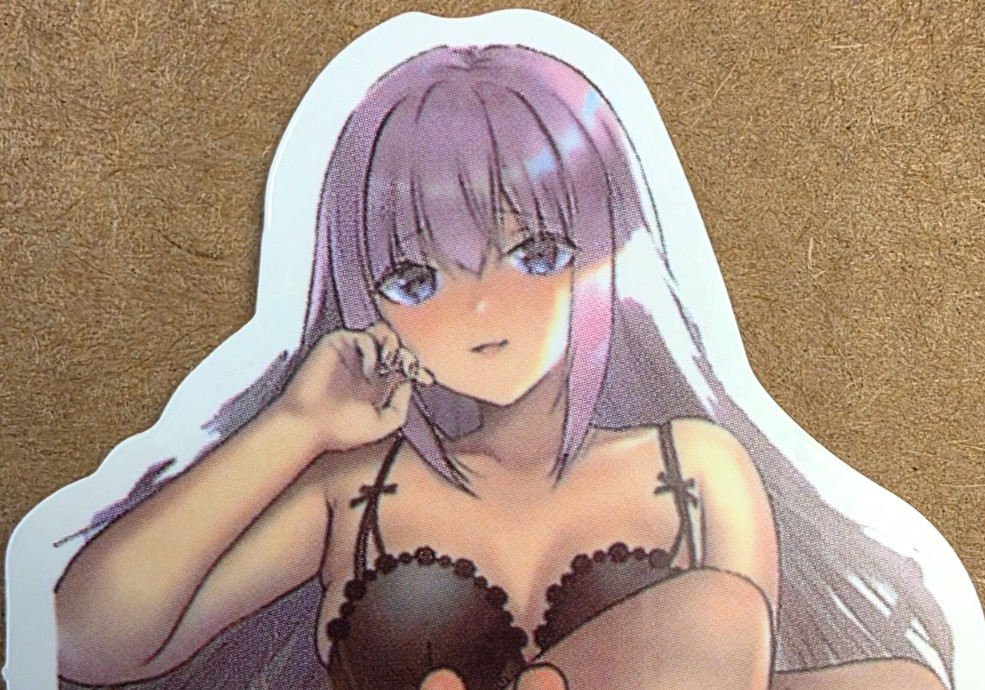 Waifu Sticker Summer Girl Bikini Princess Idol Beach Anime Manga Pinup Pin Up
