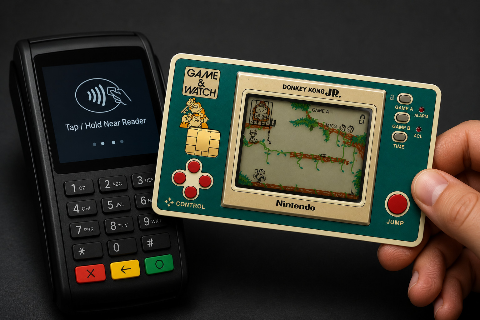 Nintendo 80s Game & Watch Donkey Kong Debit Card Credit Card Skin Vinyl Decal