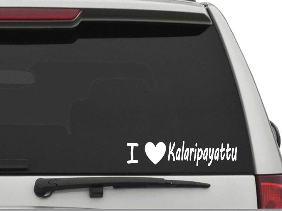 I LOVE KALARIPAYATTU Sticker Decal FREE SHIPPING Car Truck HEART CW1978
