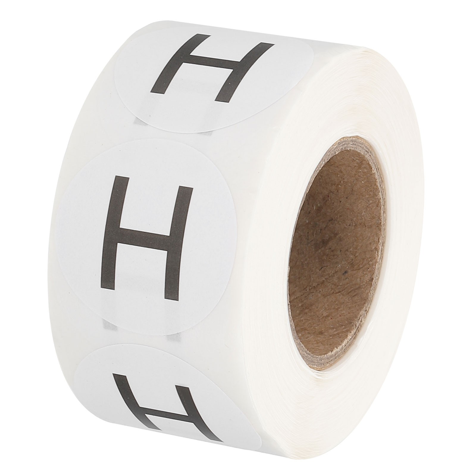 Letter H Inventory Labels, 1 Inch Capital Letter Stickers (1Roll/Total 500Pcs)