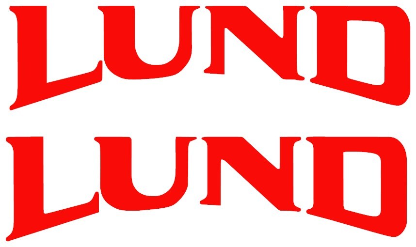 LUND BOAT STICKER DECAL FISHING *ANY SIZE OR COLOR BUY 1 GET 1 FREE