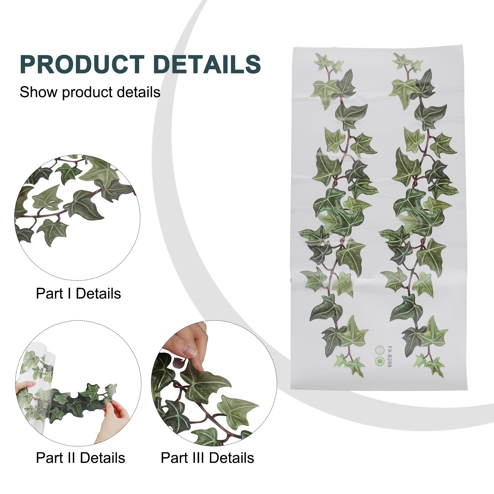 DIY-Flower Vine Wall Sticker Removable PVC Decal Mural Home Room Decor Art