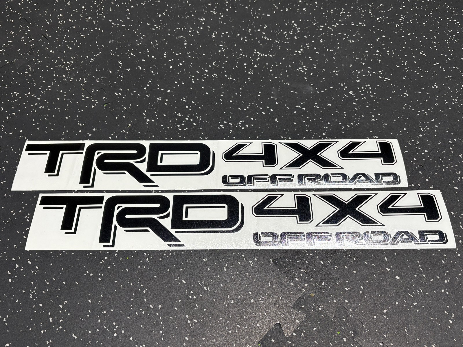 2x TRD 4×4 Off Road Black Vinyl Decal fits Tacoma Tundra Truck (Outdoor Use)