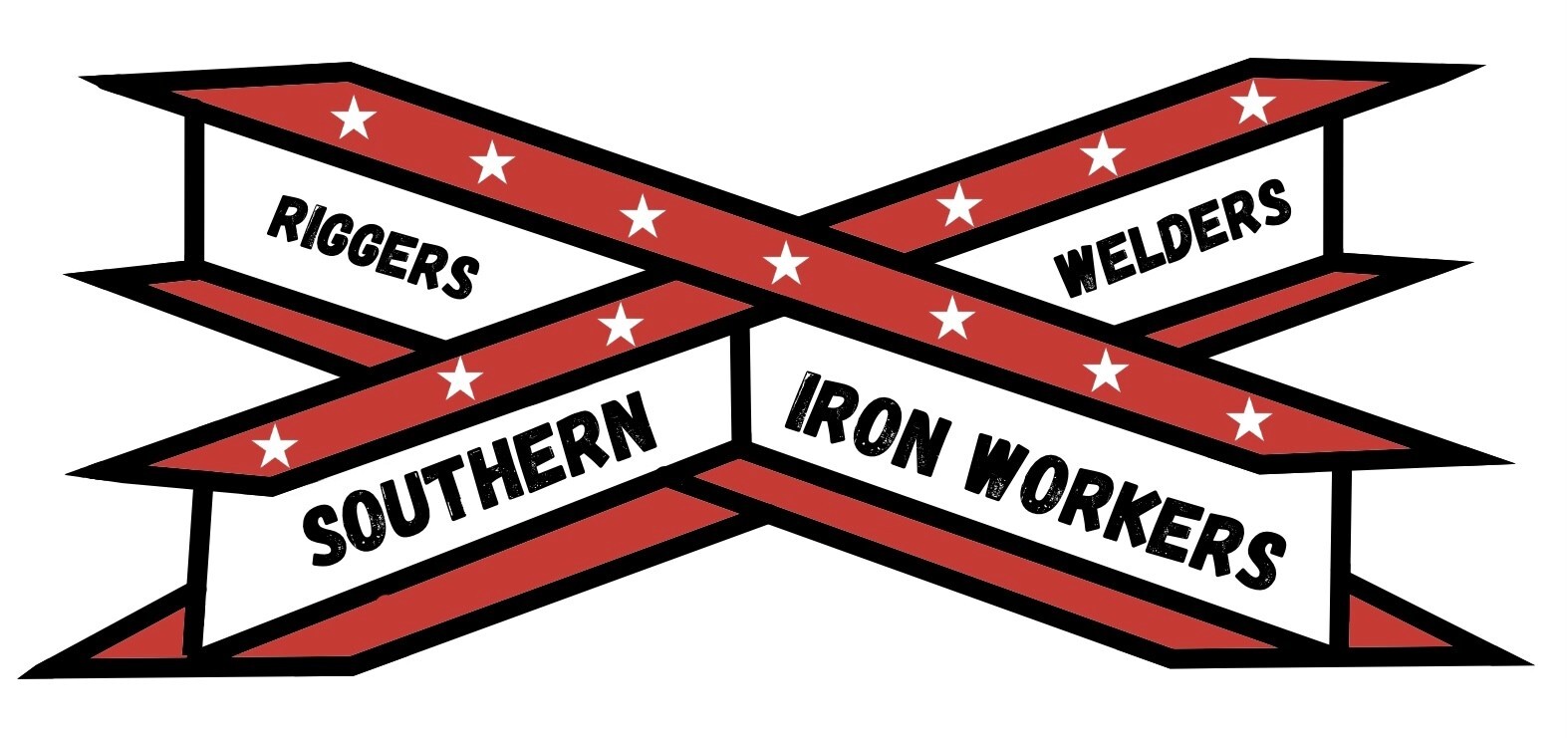 Southern Ironworkers, Riggers, and Welders Sticker, 3″ Wide