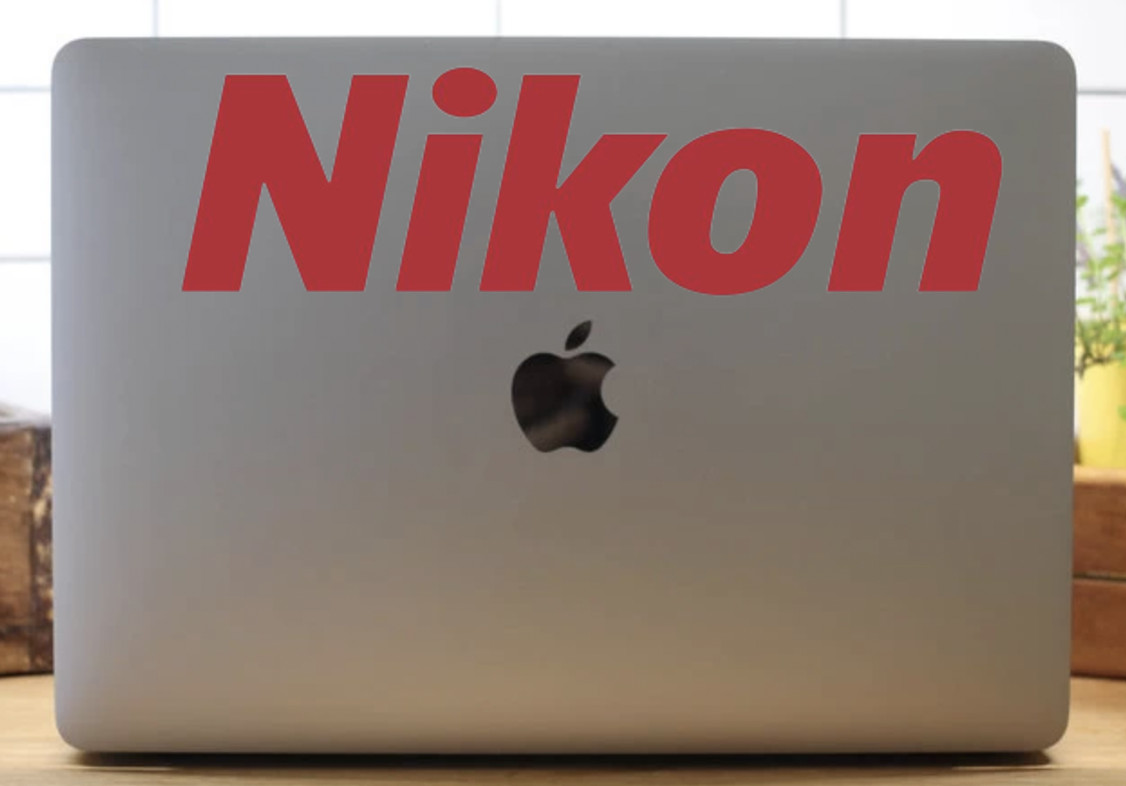 Nikon Camera Logo Decal- Film Sticker- Photography Decal- Vinyl Decal