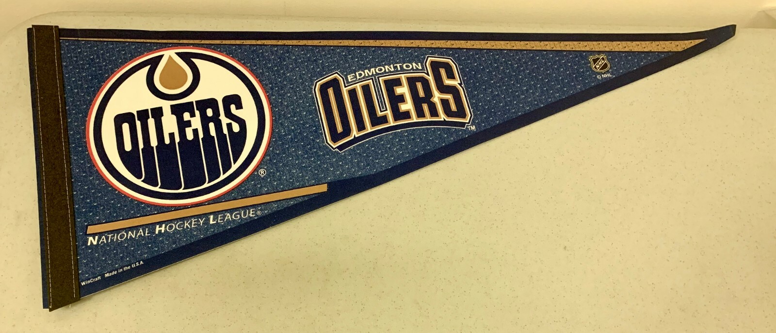 Edmonton Oilers NHL Hockey Classic 12″x 30″ Team Pennant Dorm Room Decor Fla