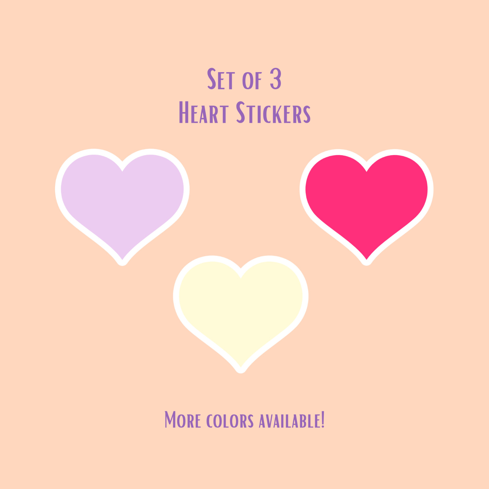 Heart Sticker Love Planner Journal Reward Laptop Water Bottle Phone
