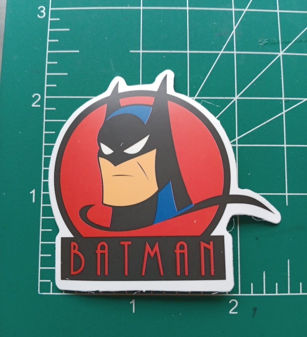 BATMAN STICKER X B.A.S X DIE-CUT MATTE STICKER X 2X2 INCHES STICKER.