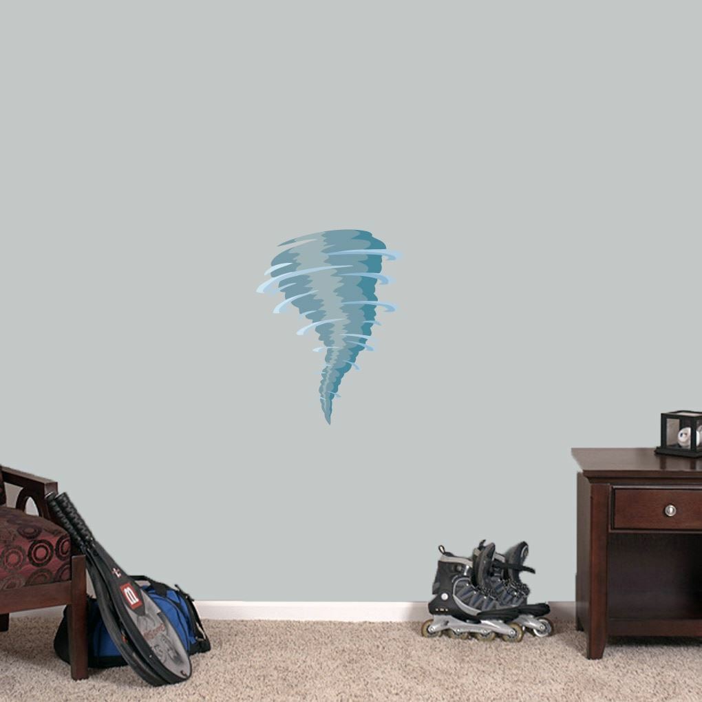 Tornado Mascot Printed Wall Decal – Sports, Kids, Man Cave, Bedroom, Sticker