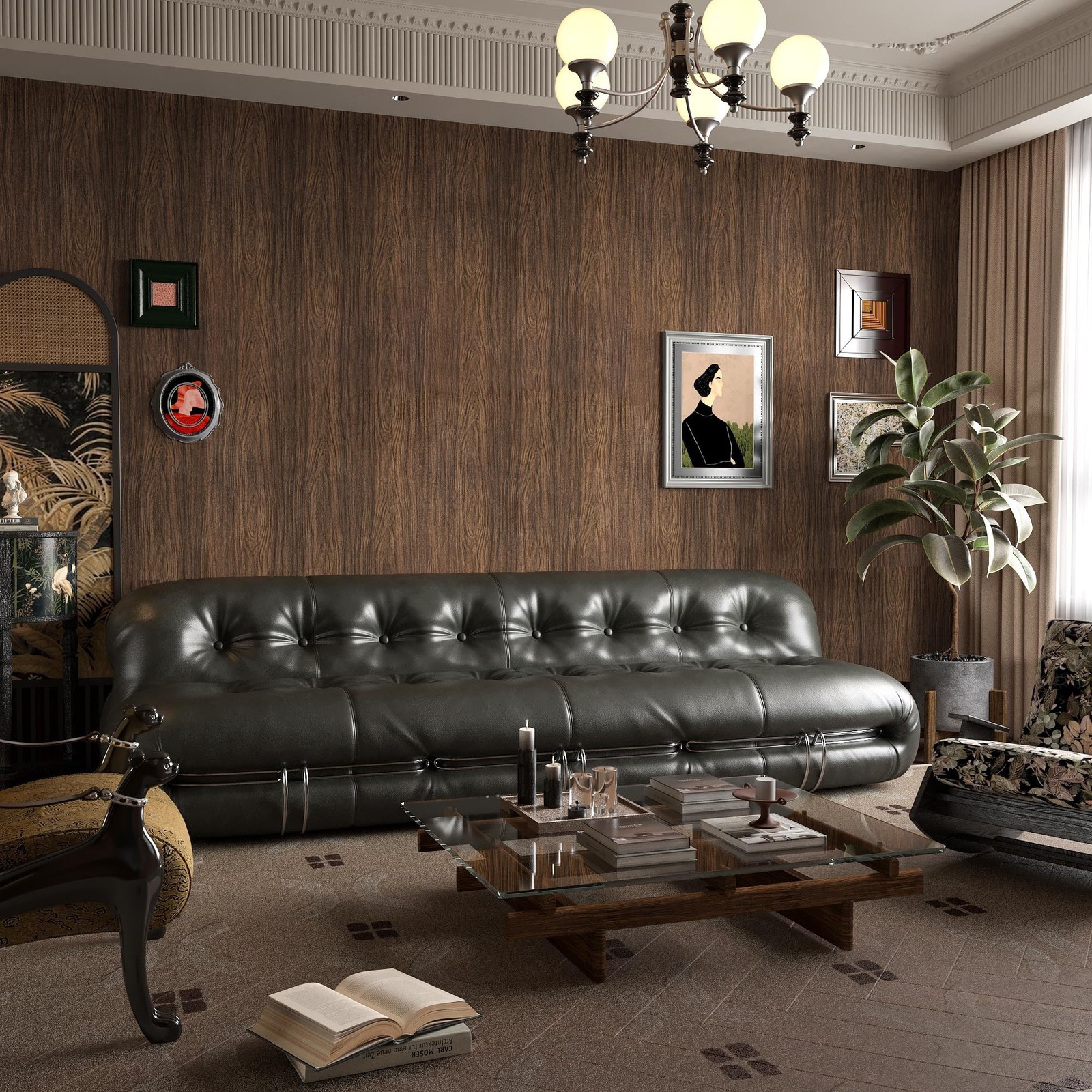 Extra Wide Dark Wood Contact Paper Wood Grain Peel and Stick Wallpaper Waterp…