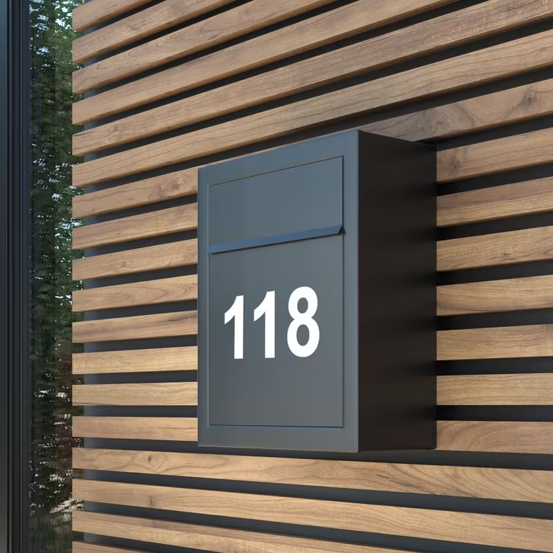 3 Size Reflective Mailbox Numbers Sticker 0-9 Self Adhesive Vinyl Waterproof USA