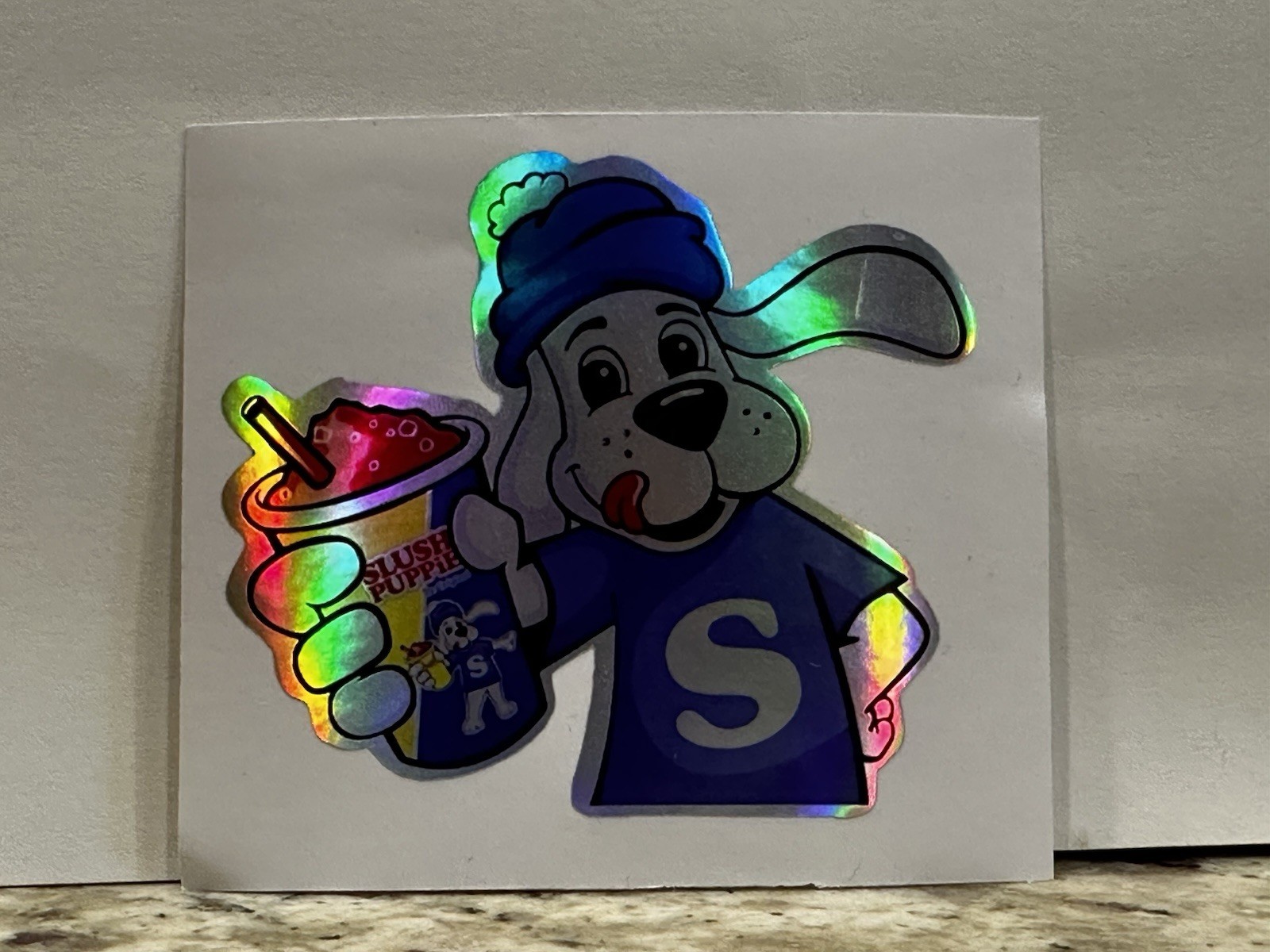 2 PACK SLUSH PUPPIE 3” INCH Vinyl Sticker & Holographic Decal Retro VTG Set Lot