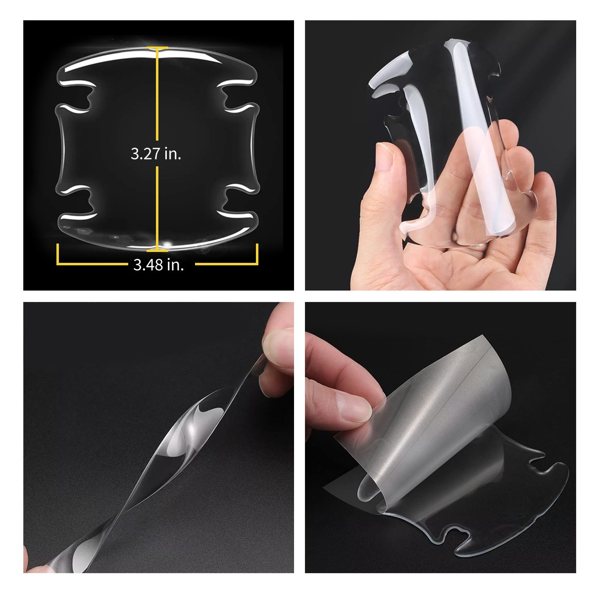 Jeep Grand Cherokee Universal Car Door Handle Cup Protector Clear Decal Sticker