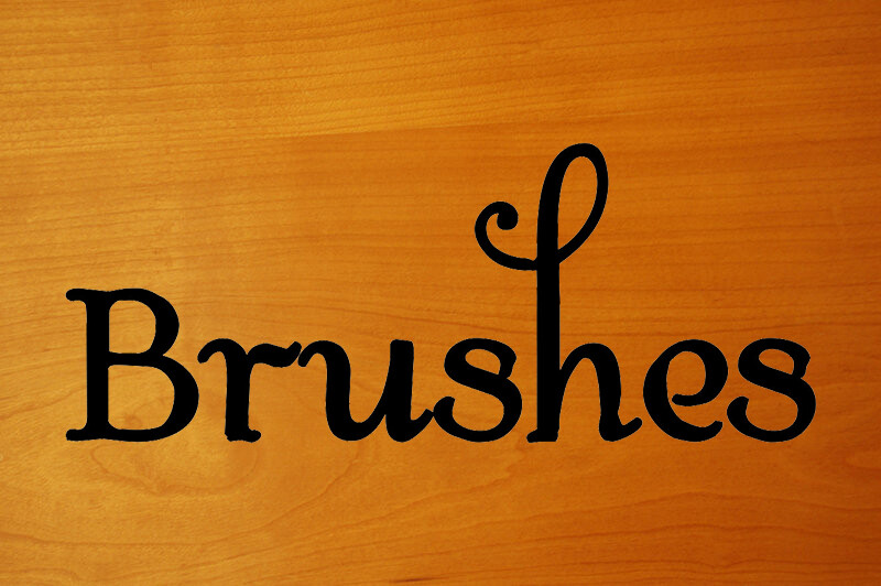 BRUSHES Vinyl Sticker – Bathroom Organization Label – Die Cut Decal – Hair Swash