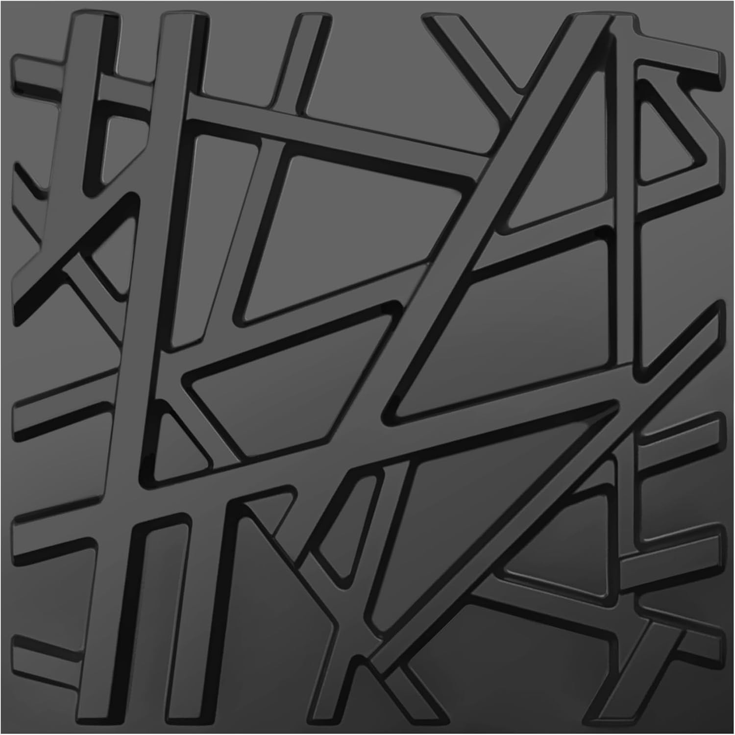 33 Pack 3D Wall Panels for Interior Wall Decor, 12»X12» Black Accent Textur…