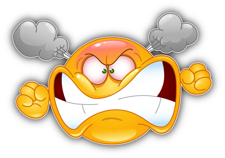 Smile Rage Car Bumper Sticker Decal «SIZES»