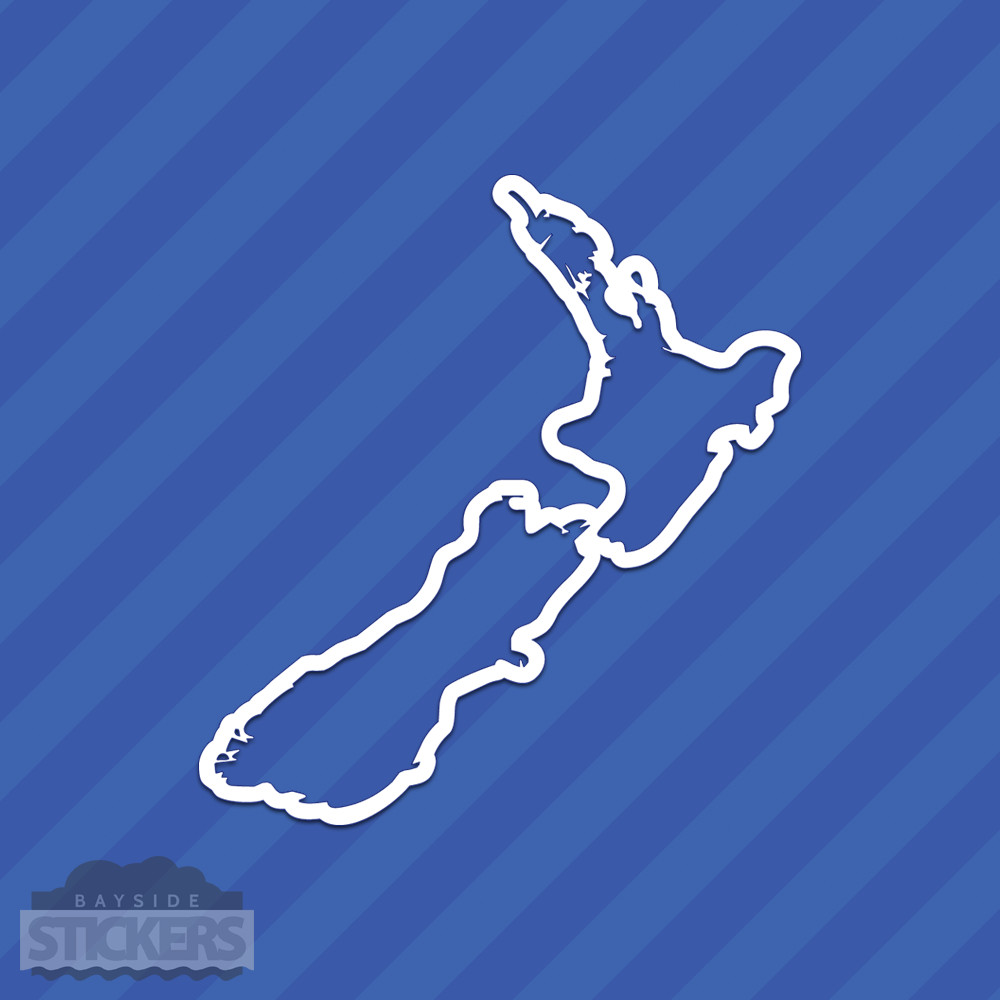 New Zealand State Outline Vinyl Decal Sticker