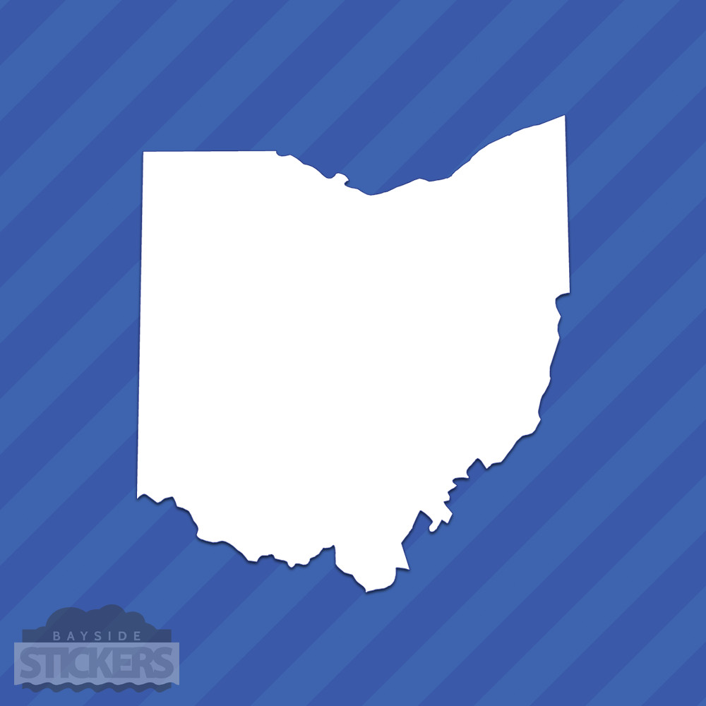 Ohio OH State Outline Vinyl Decal Sticker