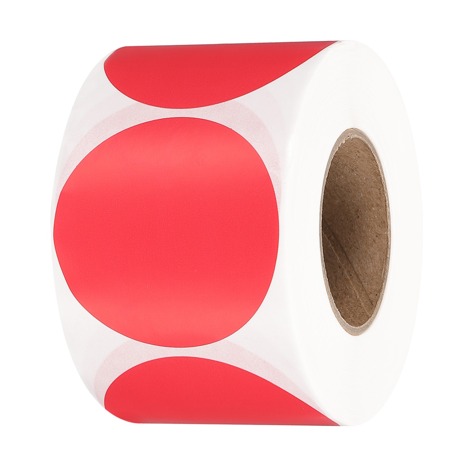 5cm Round Thermal Stickers for Business, Red (600Pcs)
