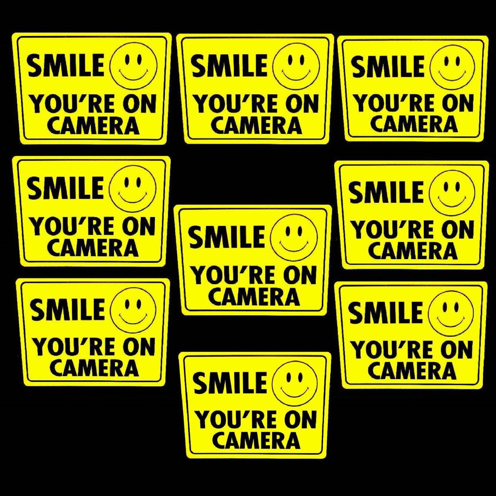 SECURITY WARNING STICKER DECALS SIGN VIDEO SURVEILLANCE SYSTEM IN USE HOME STORE
