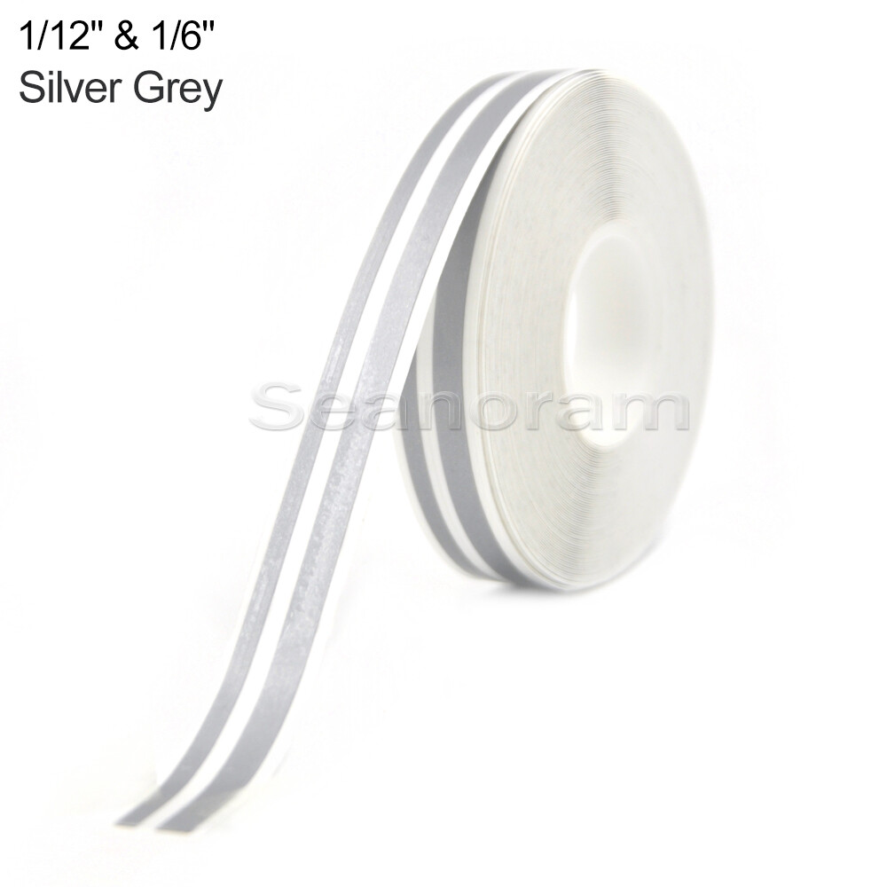 1/12″& 1/6″ Silver Grey Home Shop Bar Pinstriping Pin Stripe Decal Vinyl Sticker