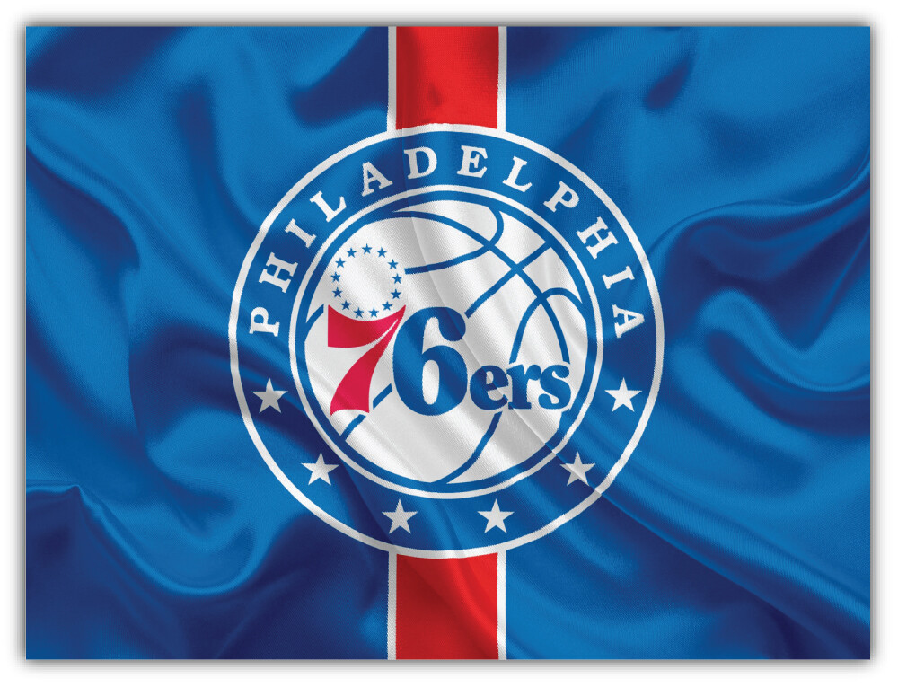 Philadelphia 76ers NBA Basketball Sport Logo Car Bumper Sticker Decal «SIZES»