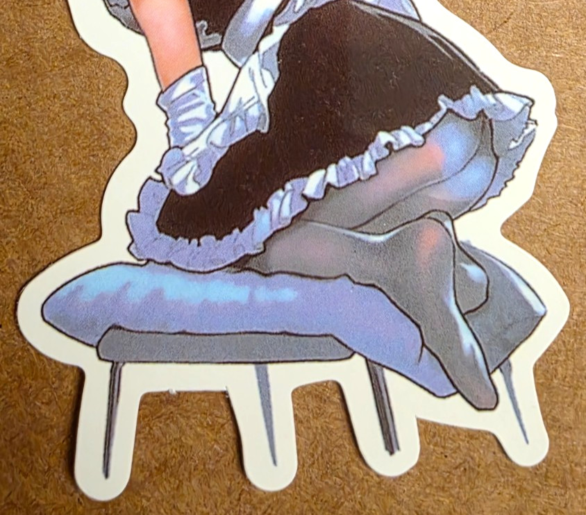 Waifu Sticker Girl Maid Idol Princess Halloween Cartoon Comic Art Anime Manga