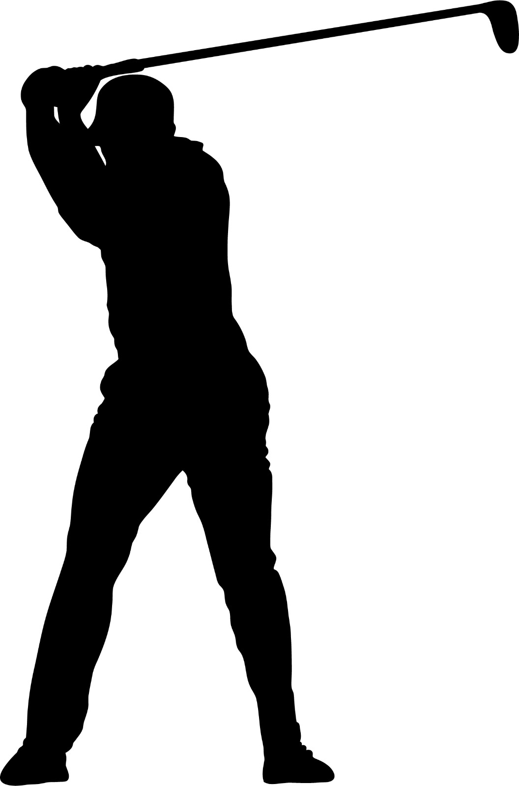 Male Golfer Vinyl Decal Golf Player Car Window Laptop Sticker